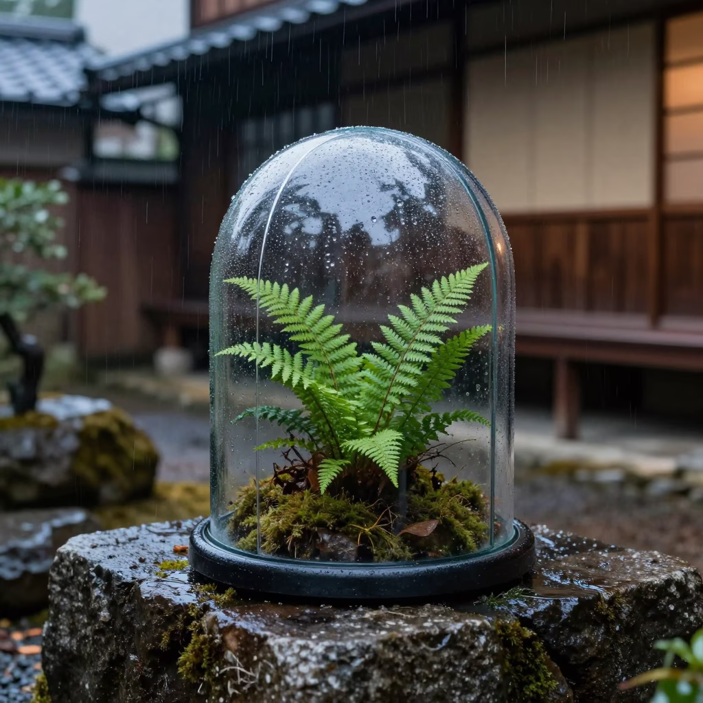 Glass Garden Cloche in Kyoto in in Kyoto, Japan