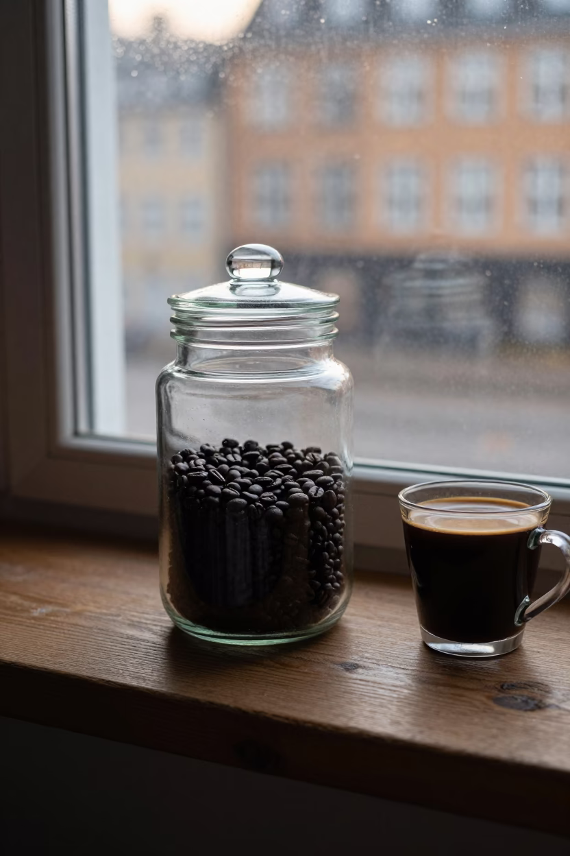 Glass Jar in Copenhagen in in Copenhagen, Denmark