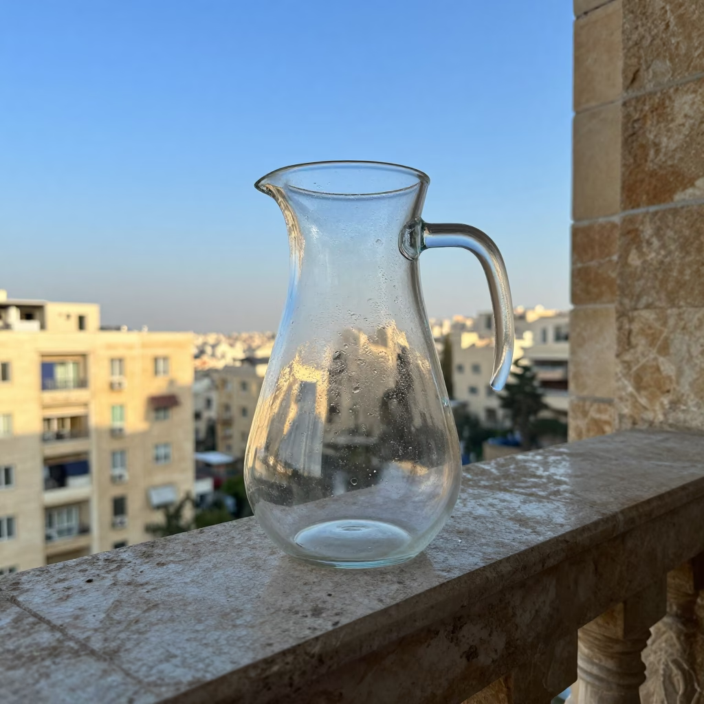 Glass Pitcher in Beirut in in Beirut, Lebanon