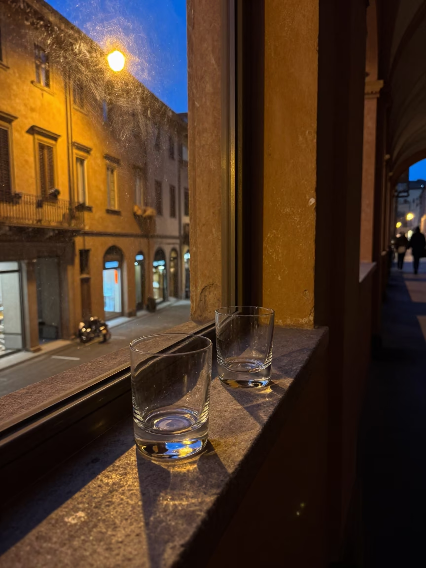 Glass Tumblers in Bologna in in Bologna, Italy