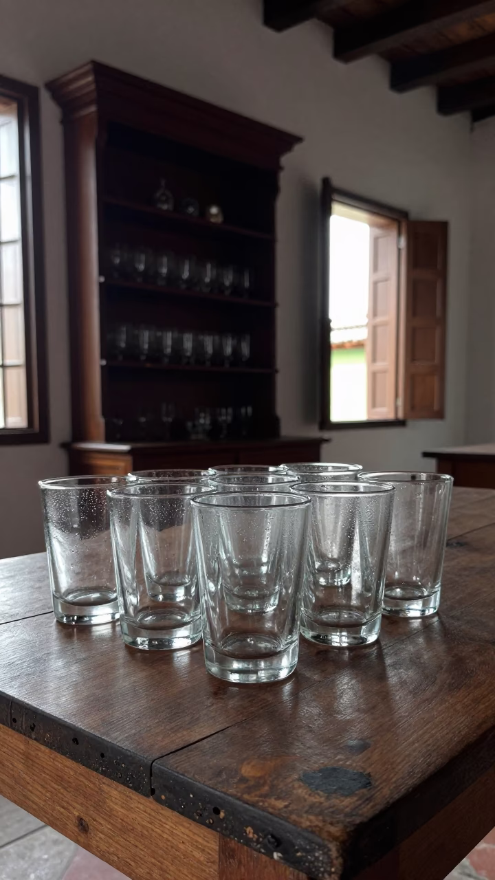 Glass Tumblers in Cartagena in in Cartagena, Colombia
