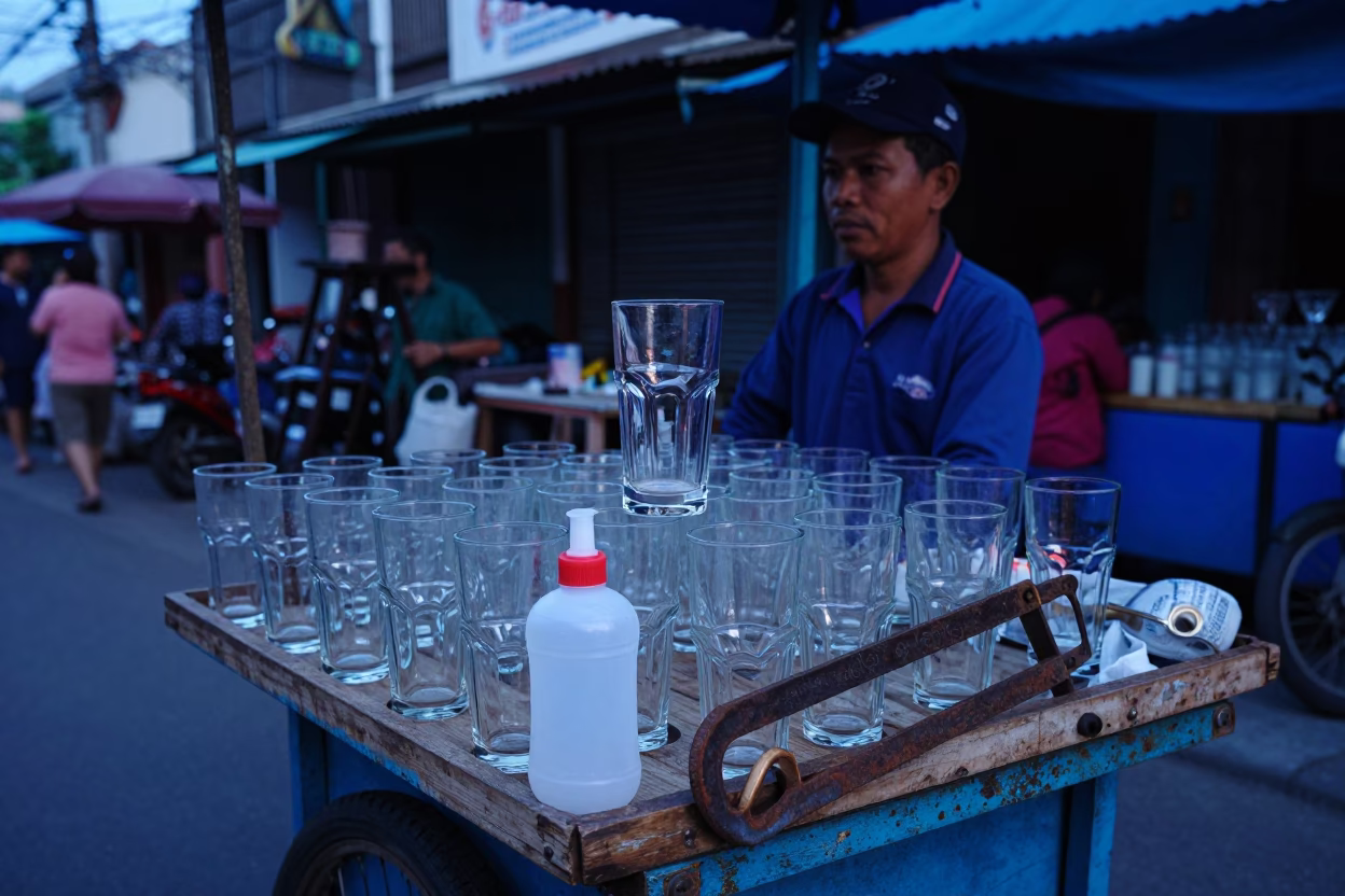 Glass Tumblers in Surabaya in in Surabaya, Indonesia
