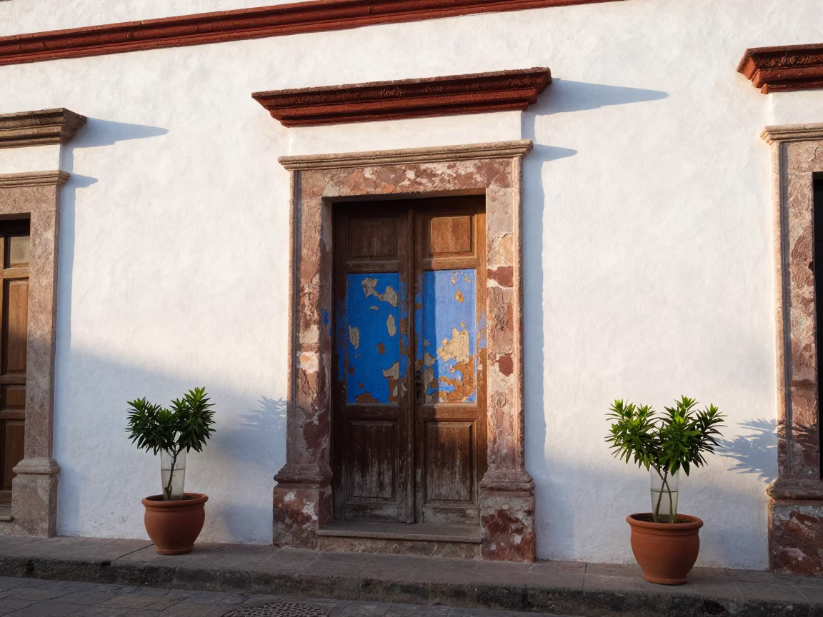 Glass Vase in Merida in in Merida, Mexico
