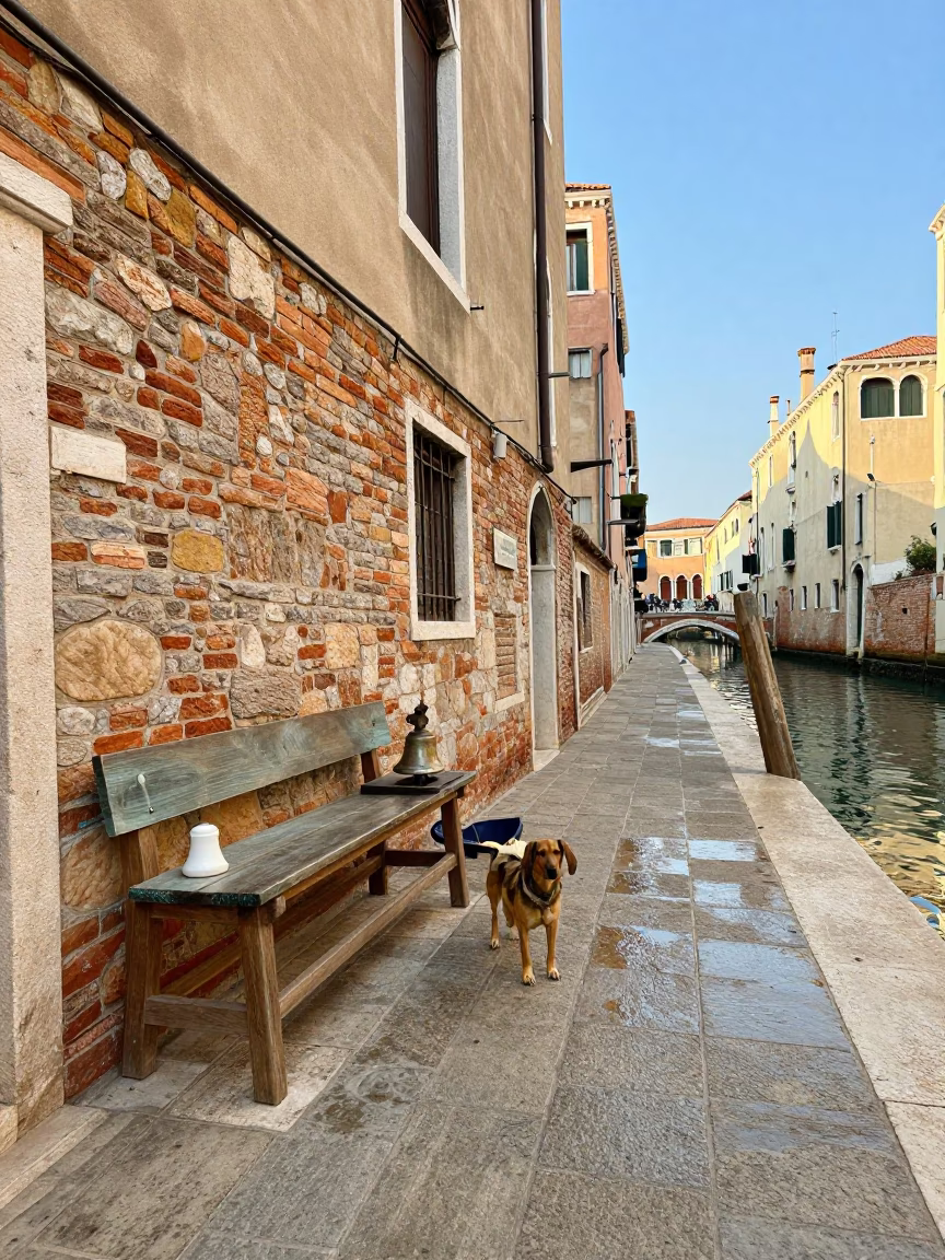 Glassblower's Bench in Venice in in Venice, Italy
