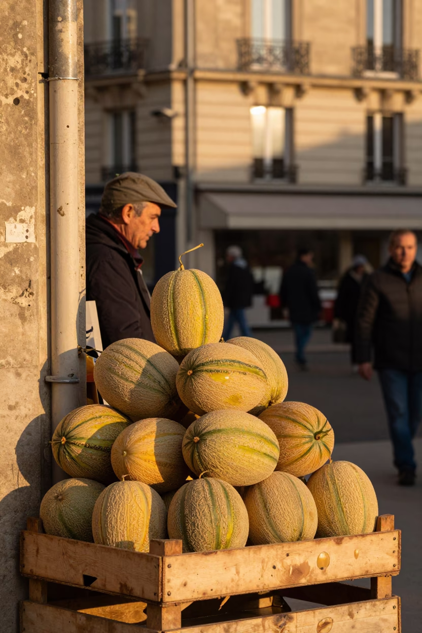 Glazed Ceramic at Late Afternoon Light in Paris in in Paris, France
