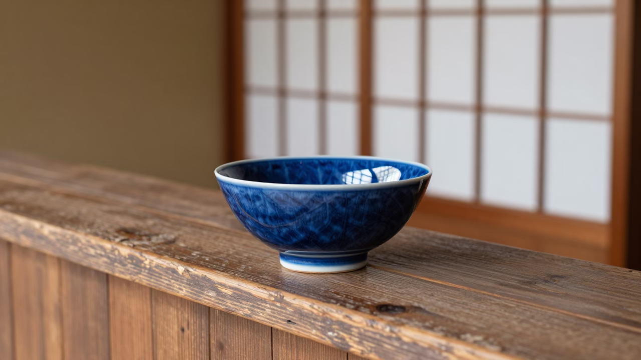 Glazed Ceramic Bowl in Kyoto in in Kyoto, Japan