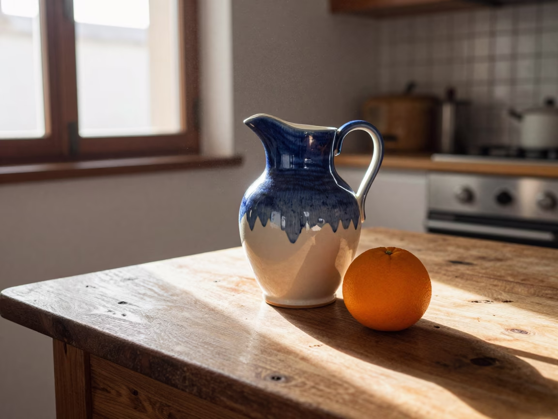 Glazed Ceramic Pitcher in Seville in in Seville, Spain