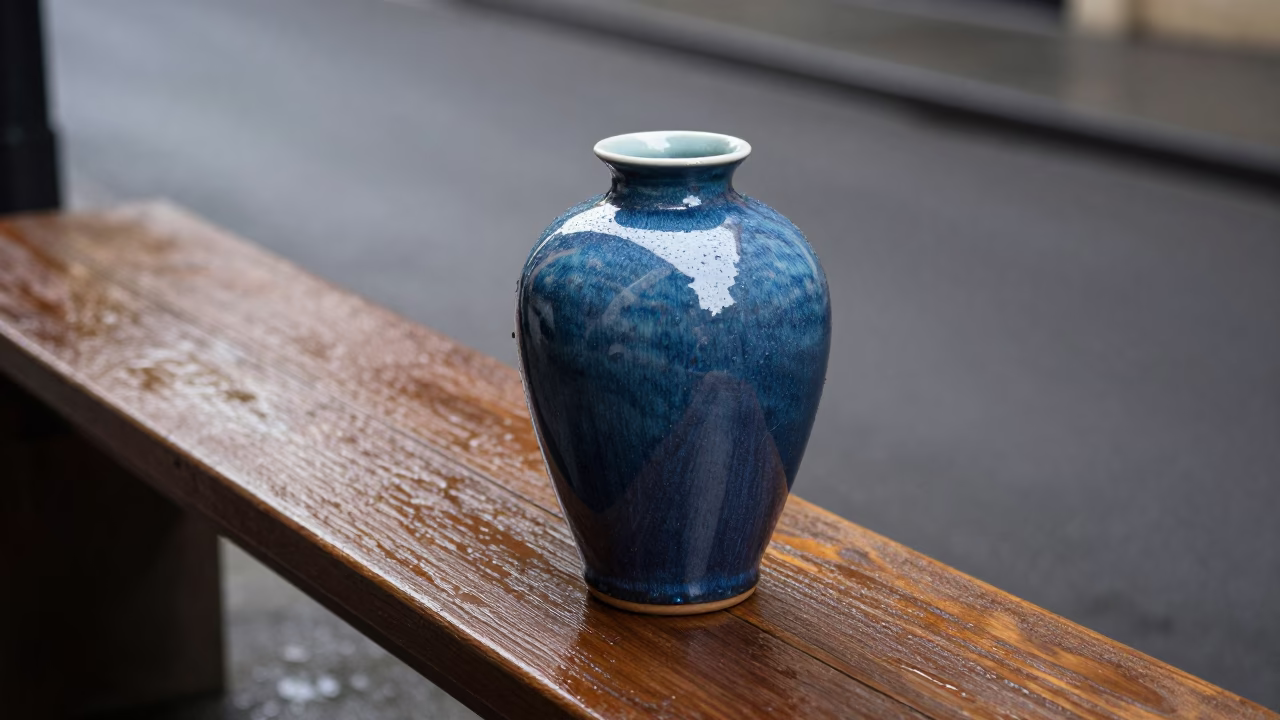 Glazed Ceramic Vase in Melbourne in in Melbourne, Australia