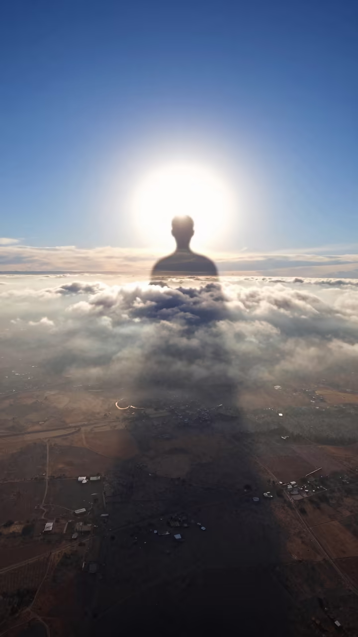 Glory Halo Shadow on Clouds Above Jujuy Plain in across a storm-bright plain near San Salvador de Jujuy