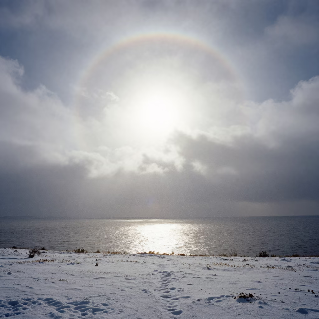 Glory Halo Shadow on Clouds in Normandy in in Normandy