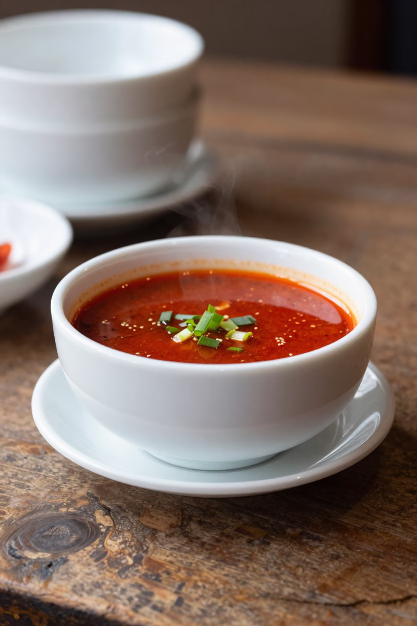 Glossy Ceramic Soup Bowl in Seoul in in Seoul, South Korea