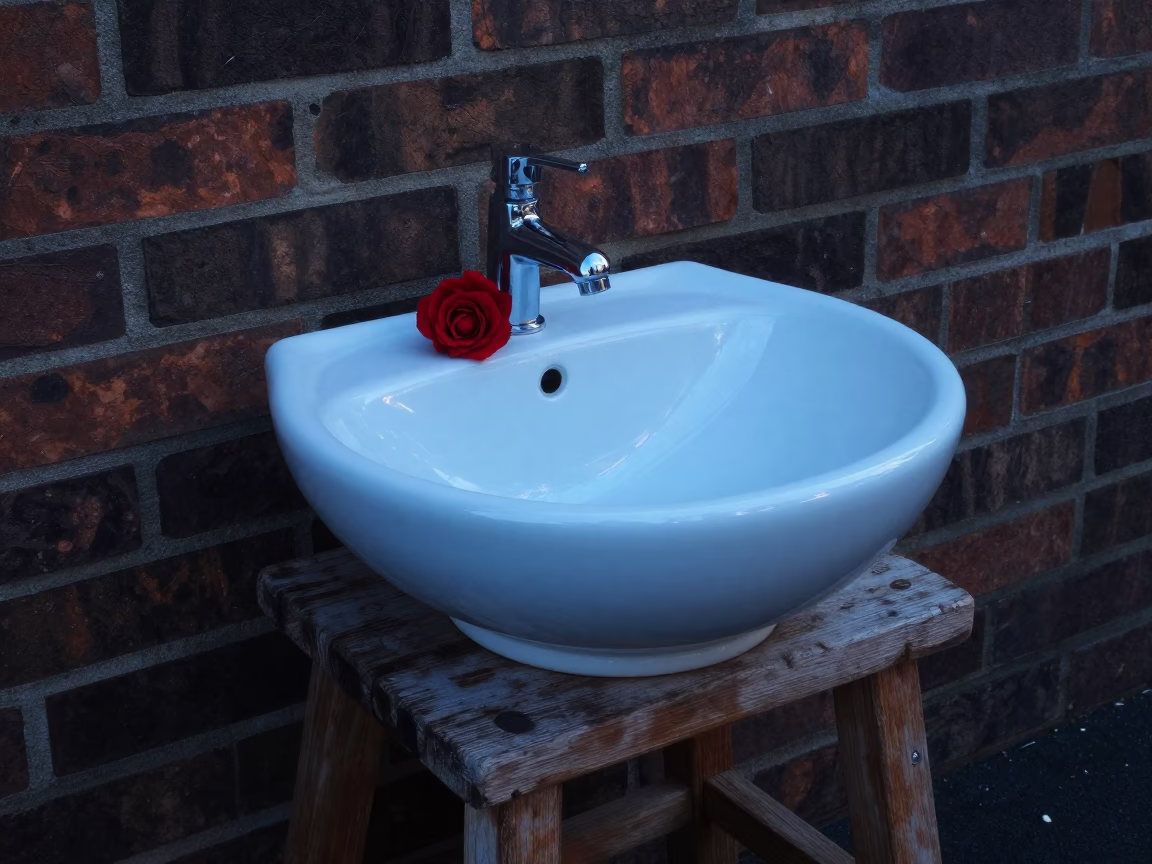 Glossy Enamel Washbasin in Auckland in in Auckland, New Zealand