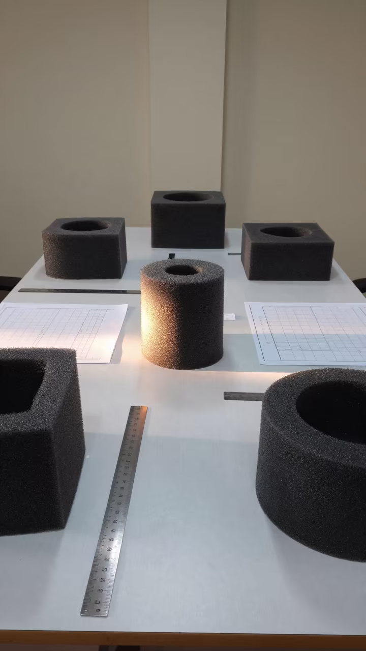 Glowing Foam Model on Boardroom Table in at a boardroom table before a meeting in Moradabad