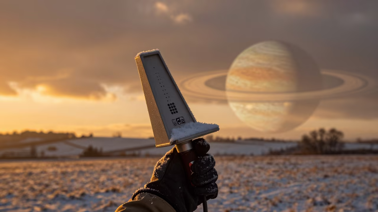 Golden Hour Balloon Launch in Castile Winter in near a weather balloon launch site in Castile