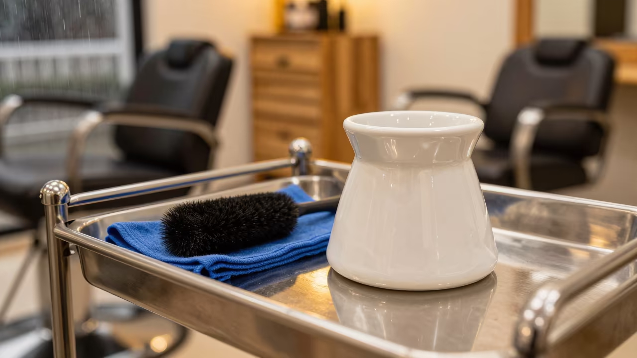 Golden Hour Barber Caddy Santa Cruz in inside a skincare treatment room in Santa Cruz de la Sierra