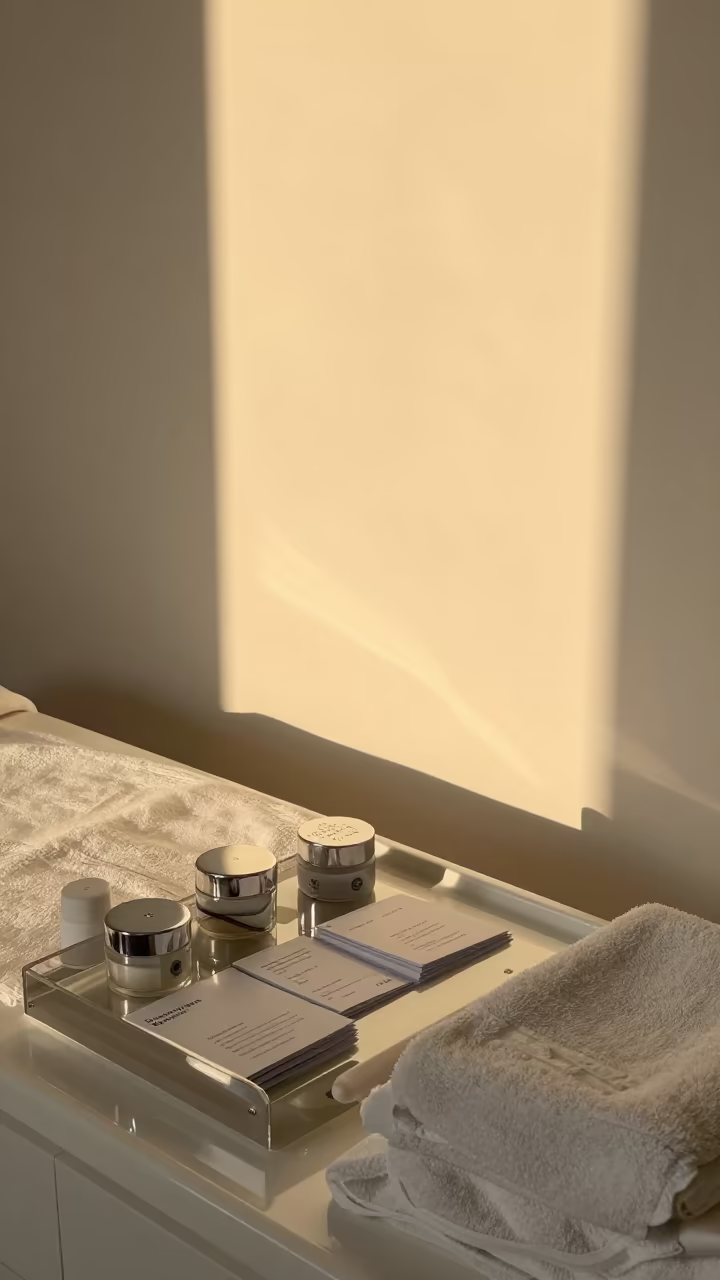 Golden Hour Beauty Tools in Warsaw Treatment Room in inside a skincare treatment room near Praga, Warsaw