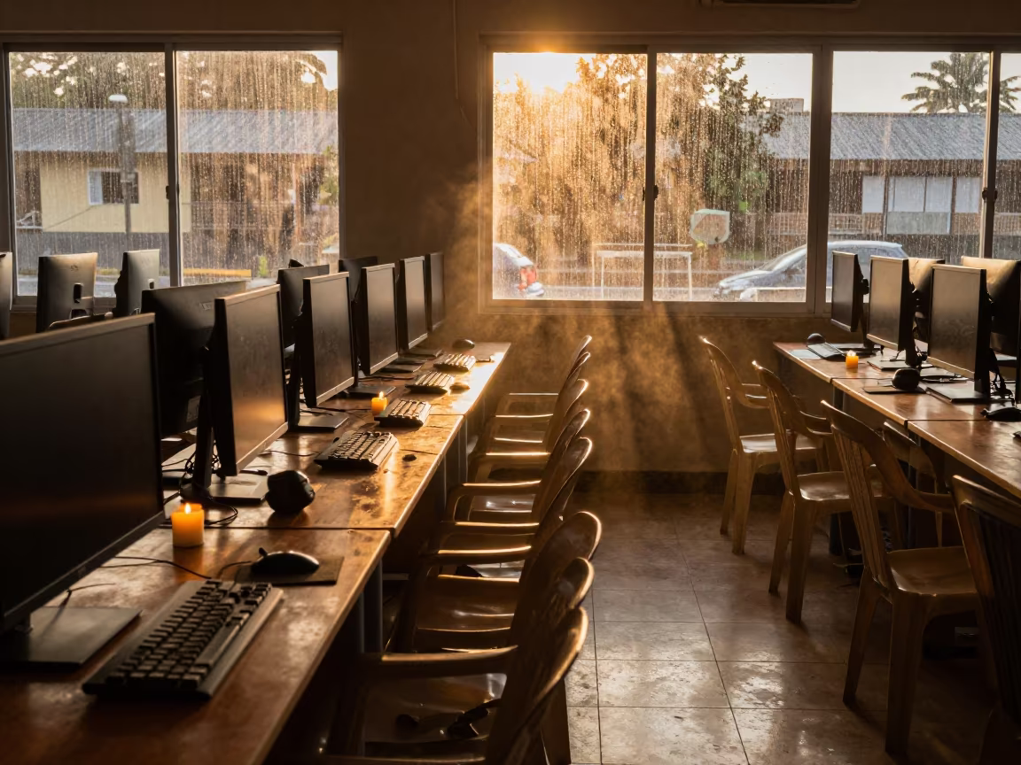 Golden Hour Computer Lab Exam Hall Before Lessons in in a computer lab before lessons near Ibadan