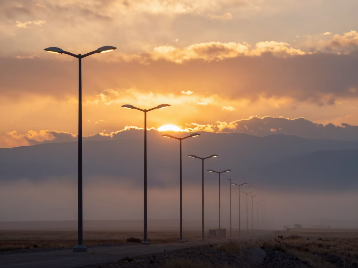 Golden Hour Fog Halos Over Wyoming Thunderheads in over a horizon of stacked thunderheads in Wyoming