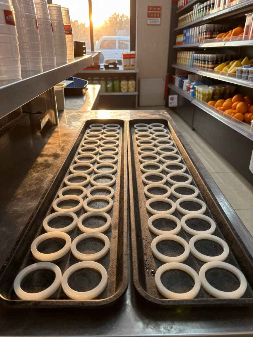 Golden Hour Gasket Bin Xining Juice Bar Reset in inside a retail floor display area in Xining