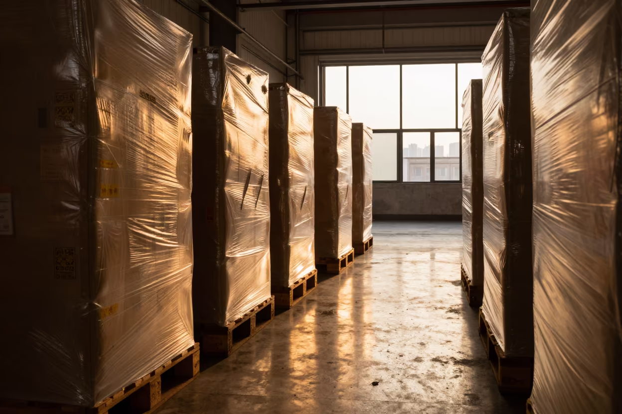 Golden Hour Logistics Pallet Lane Chongqing in inside a cross-dock lane in Chongqing