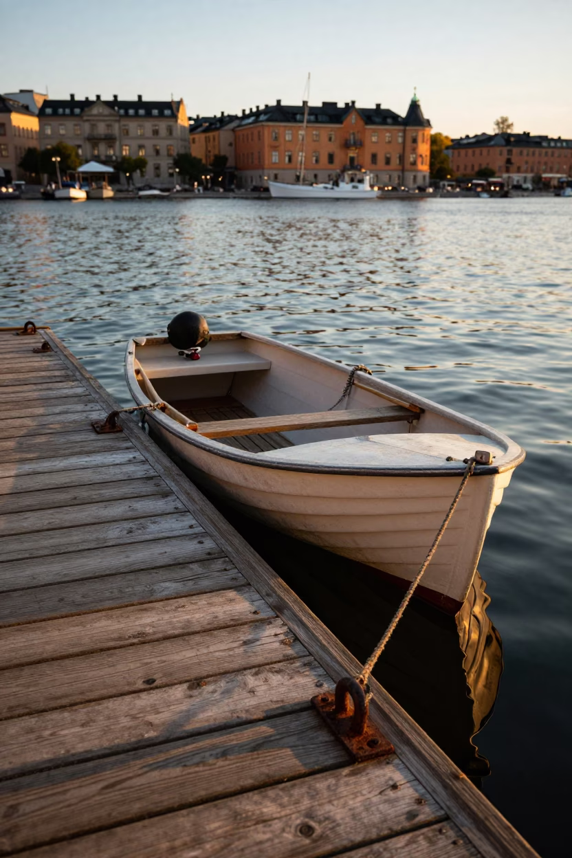 Golden Hour on Baker in in Stockholm, Sweden