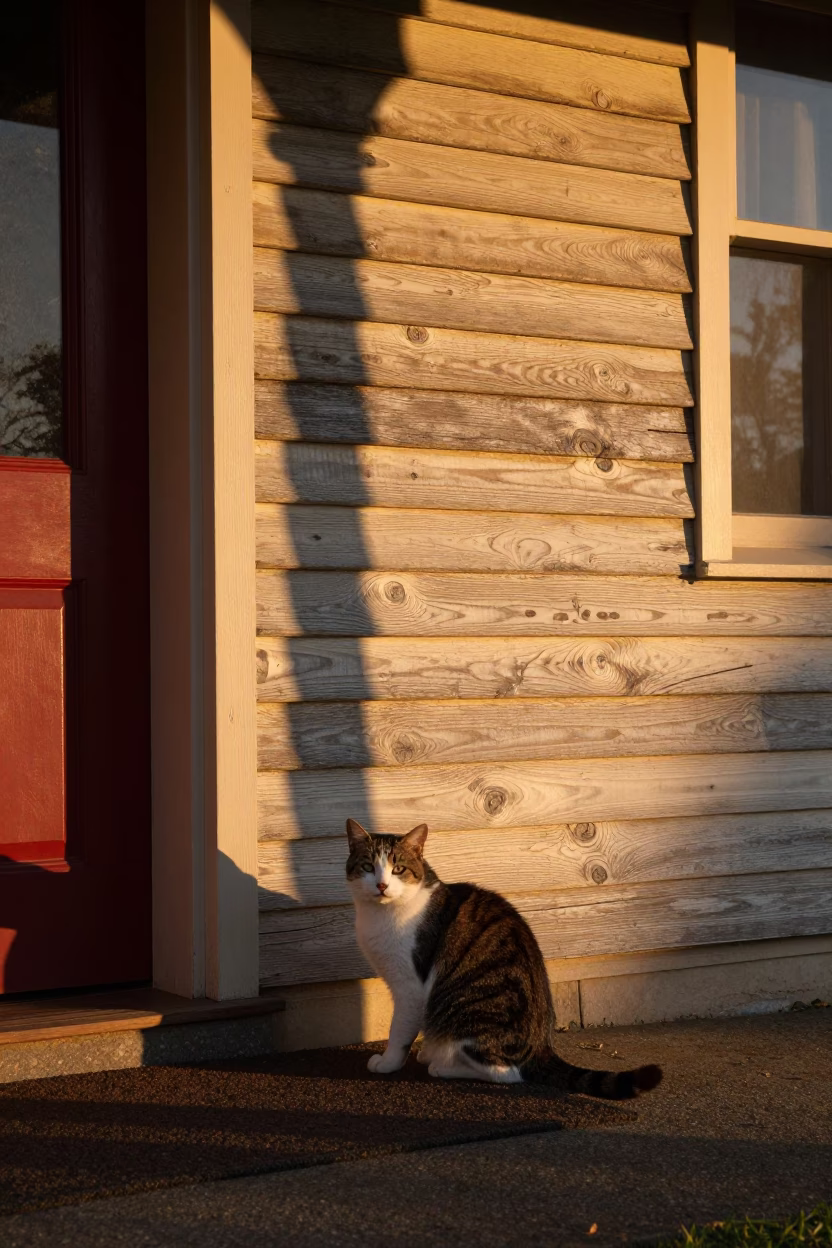 Golden Hour on Cat in in Hobart, Tasmania, Australia