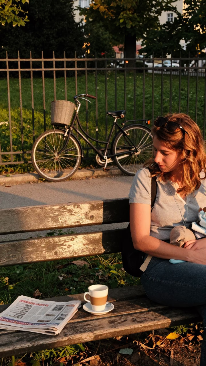 Golden Hour on Child in Vienna in in Vienna, Austria