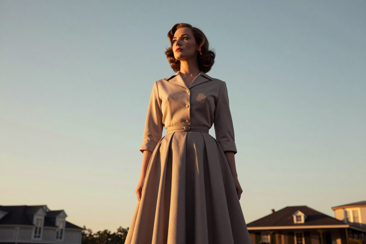 Golden Hour on Elegant Woman in New Orleans in in New Orleans, Louisiana, United States