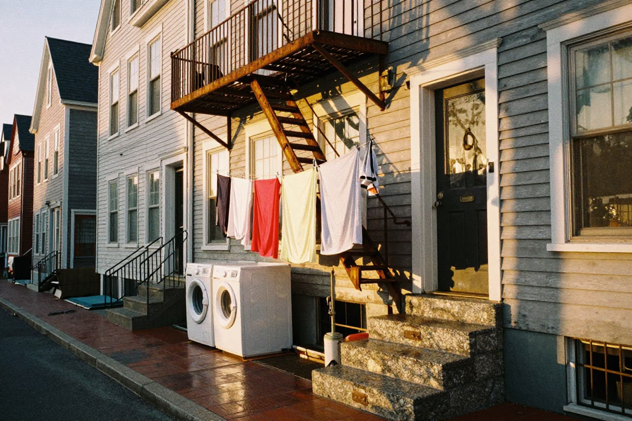 Golden Hour on Entryway in in Halifax, Nova Scotia, Canada