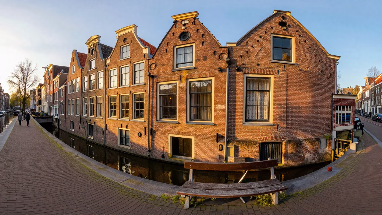 Golden Hour on Folding Chair in Amsterdam in in Amsterdam, Netherlands