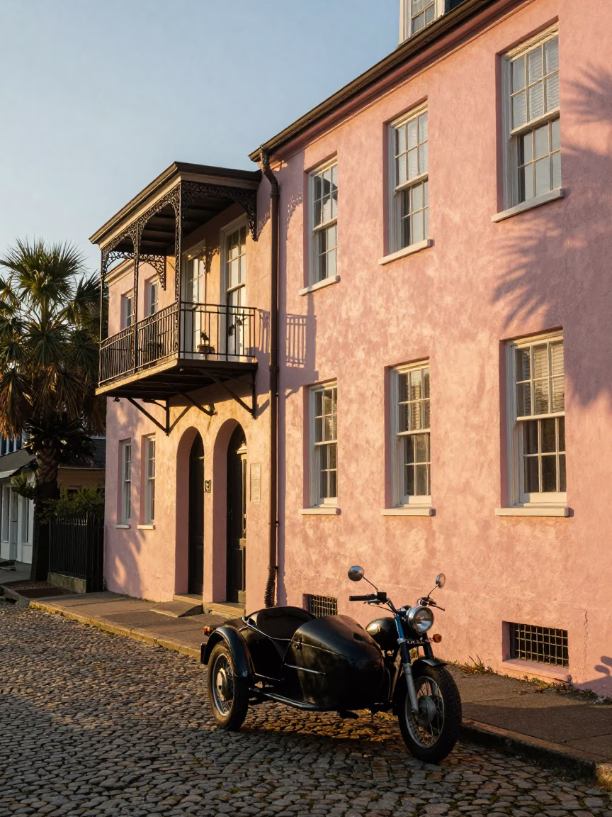 Golden Hour on Historic District in Charleston in in Charleston, South Carolina, United States