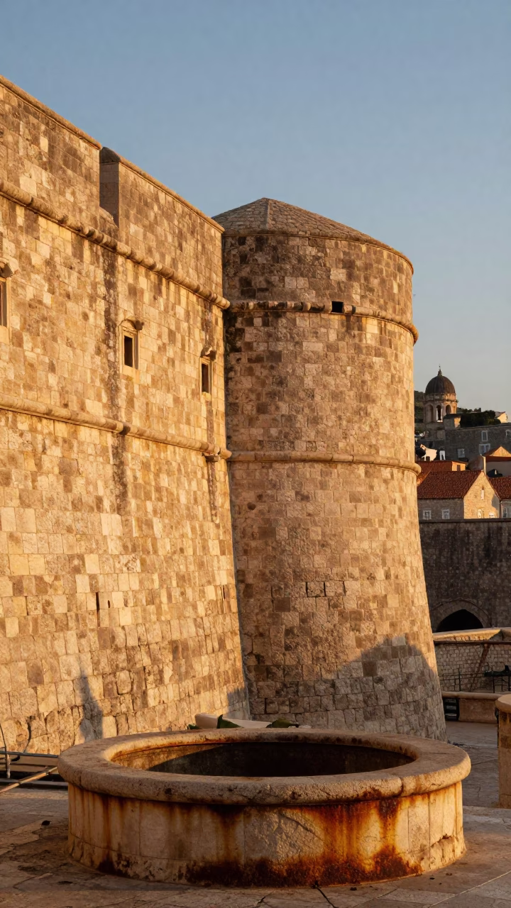Golden Hour on Light in Dubrovnik in in Dubrovnik, Croatia