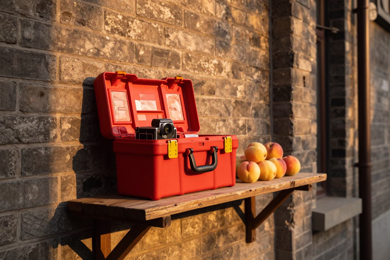 Golden Hour on Nectarines in Shanghai in in Shanghai, China