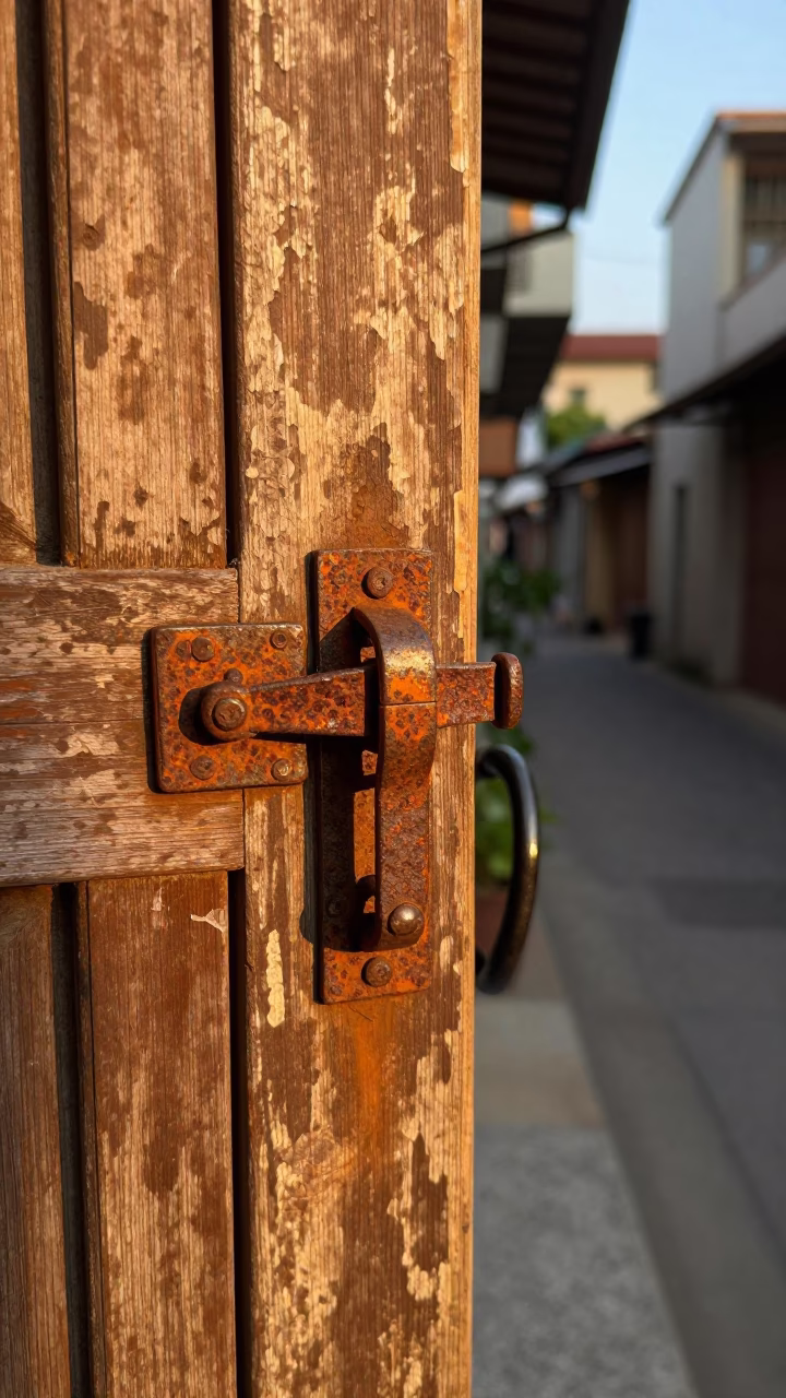 Golden Hour on Rust in in Tainan, Taiwan