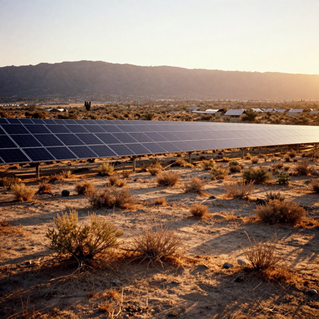 Golden Hour on Scrub in Los Angeles in in Los Angeles, California, United States