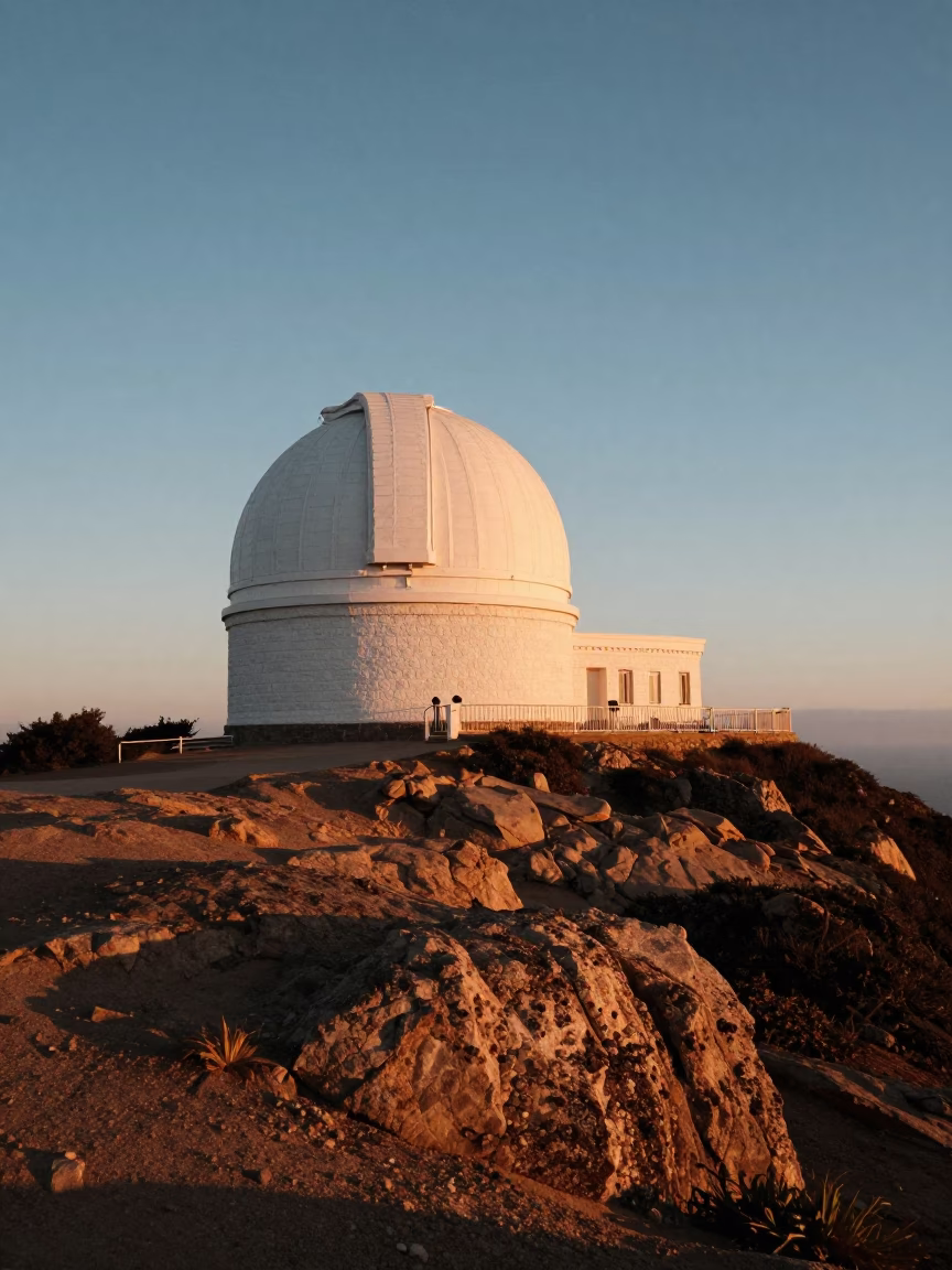 Golden Hour on Stone Observatory Hilltop in San Diego in in San Diego, California, United States