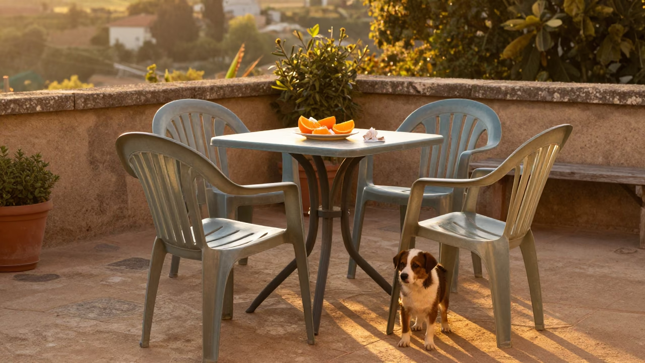 Golden Hour on Terrace in Nice in in Nice, France