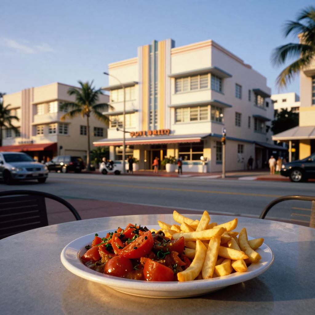 Golden Hour on Tomatoes in Miami in in Miami, Florida, United States