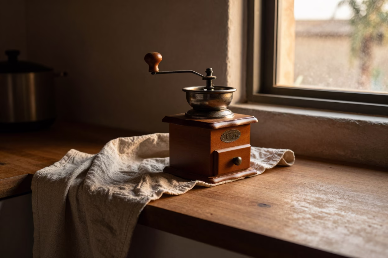 Golden Hour on Wrinkled Linen in Nairobi in in Nairobi, Kenya