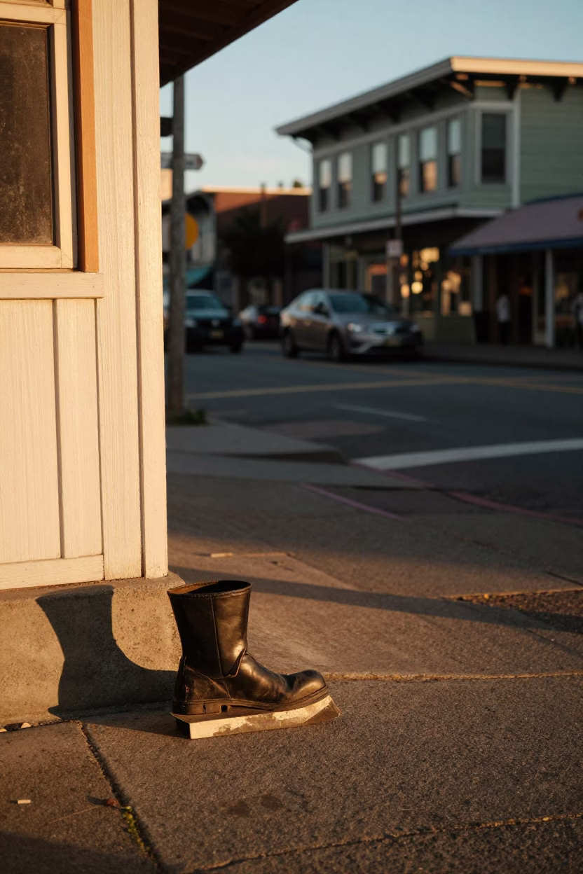 Golden Hour Street Scene in Seattle Washington with Vintage 1960s Atmosphere and Local Details in in Seattle, Washington, United States