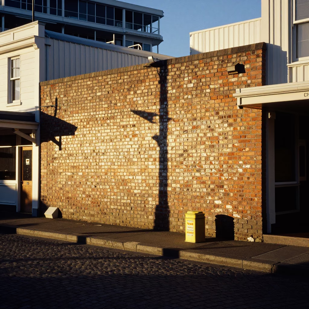 Golden Hour Wellington Street Scene with Coffee Tin and Local Details in in Wellington, New Zealand