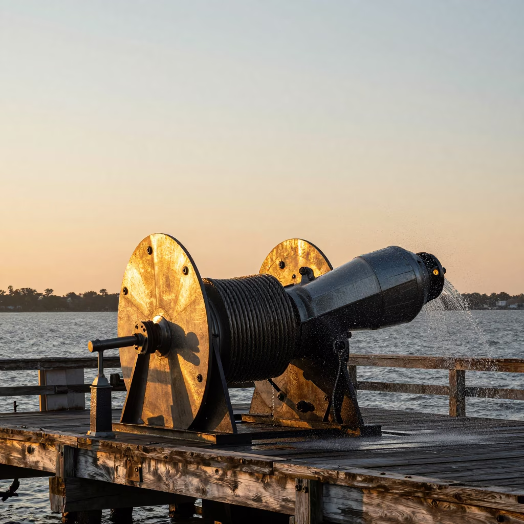 Golden Light in Charleston at Nautical Dawn Light in in Charleston, South Carolina, United States