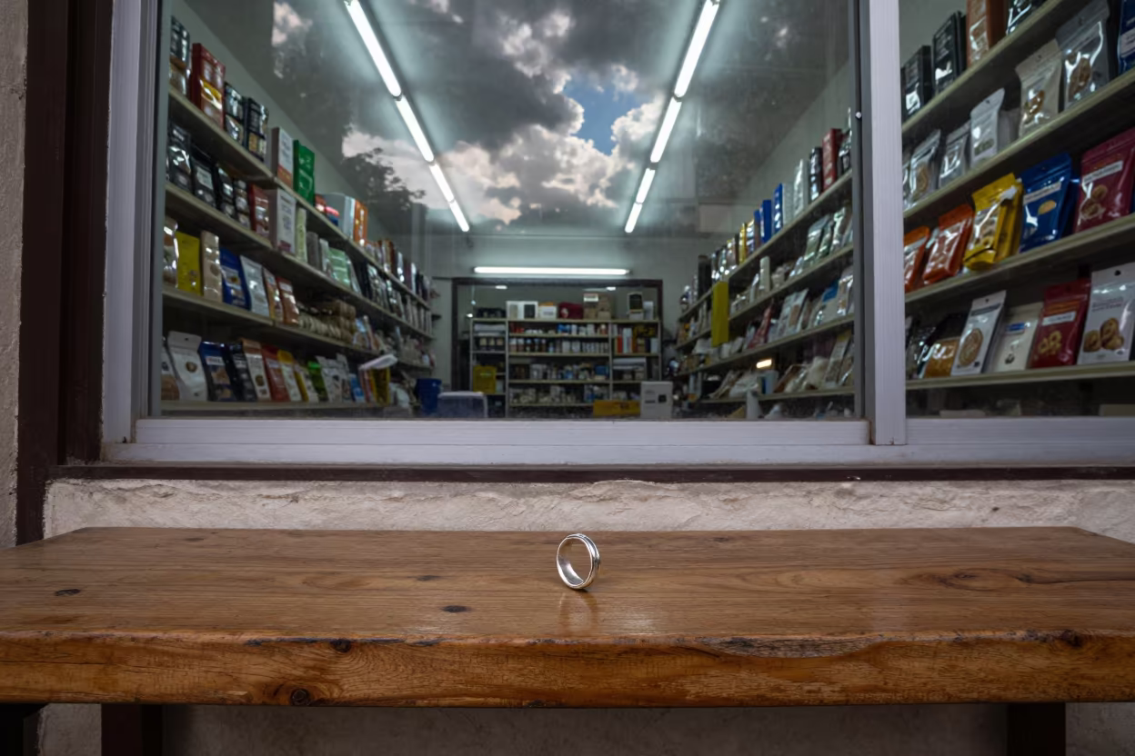Goldsmith Size Clip Ring in Khairpur Bazaar in at a goldsmith bench in a bazaar jewelry lane in Khairpur