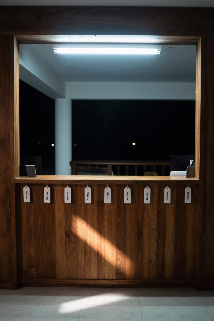 Golf Tag Board Night Fluorescent Spa Zanzibar in inside a spa reception in Zanzibar City