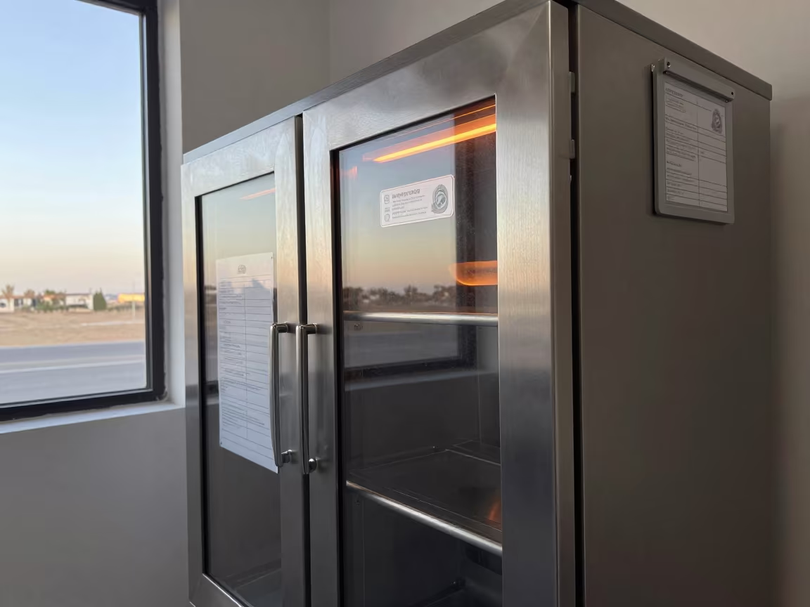 Gown Cabinet Handoff Window Riyadh Gym in inside a rehabilitation gym near Riyadh