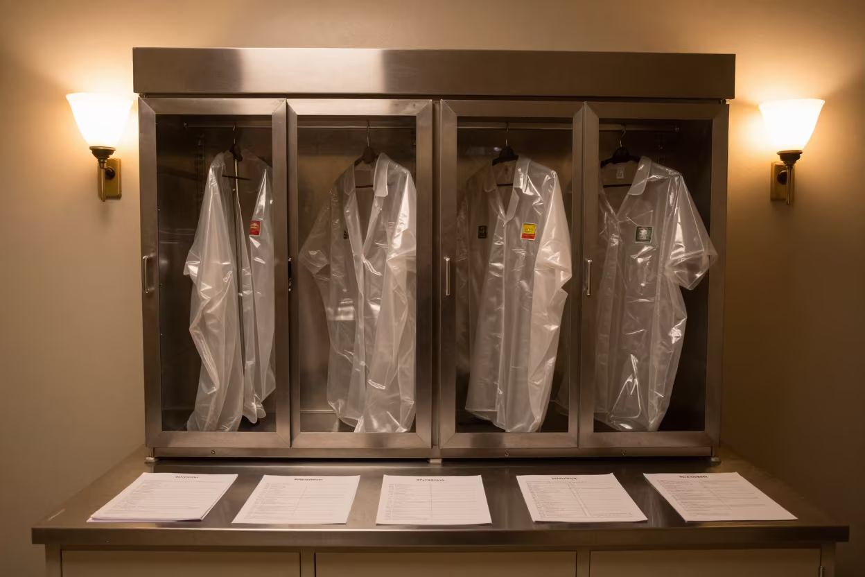 Gown Warming Cabinet in Anaco Imaging Suite in inside an imaging suite in Anaco