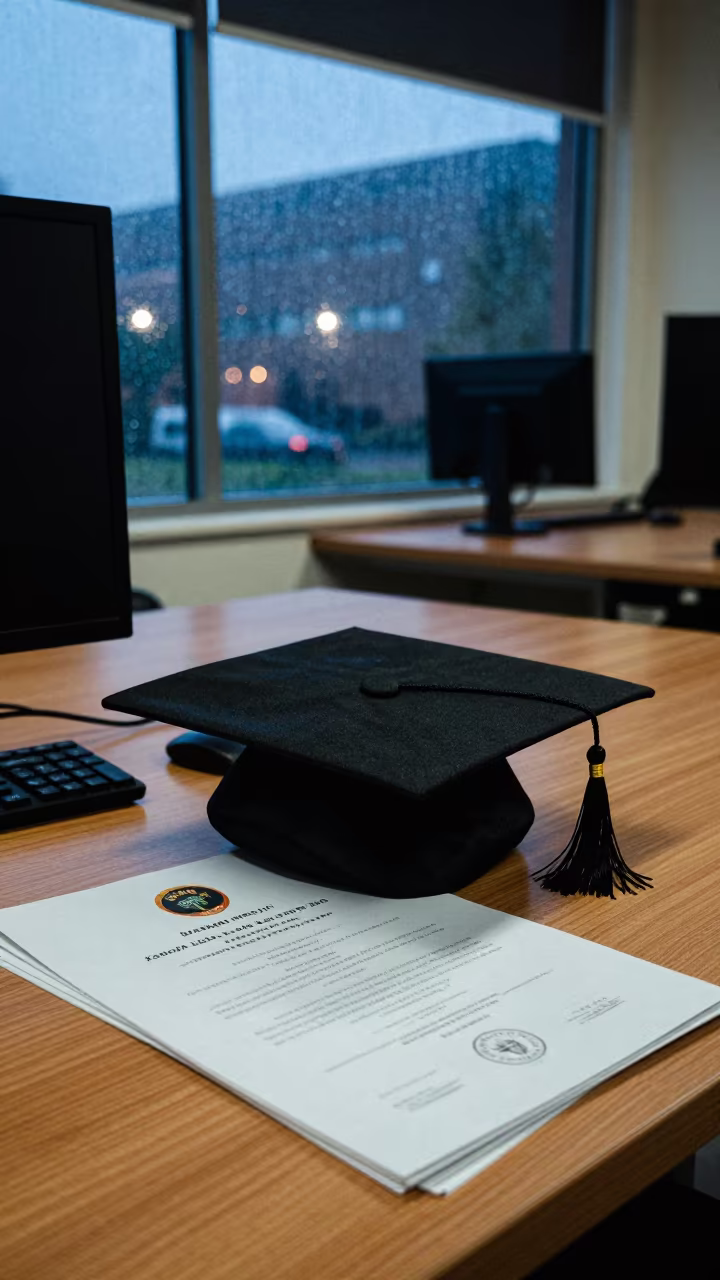Graduation Cap on Programs in Yemeni Lab in in a computer lab before lessons near Al Hudaydah