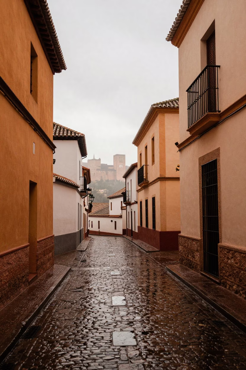 Granada Morning Light at First Light in in Granada, Spain