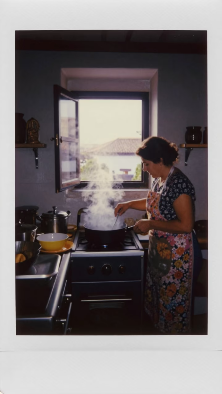 Granada Traditional Kitchen at First Light Of Dawn in in Granada, Spain