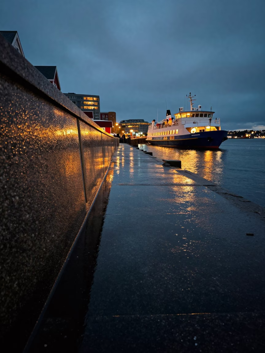 Granite Quay in Halifax in in Halifax, Nova Scotia, Canada